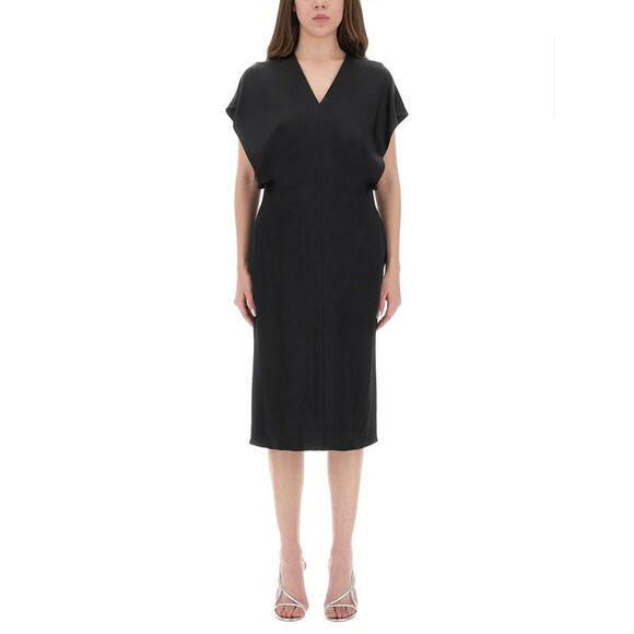 Stella Mccartney Women Midi Dress With Wing Sleeves